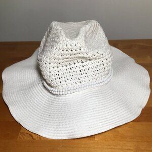 Vince Camuto Straw Cowboy Hat Ivory NWT